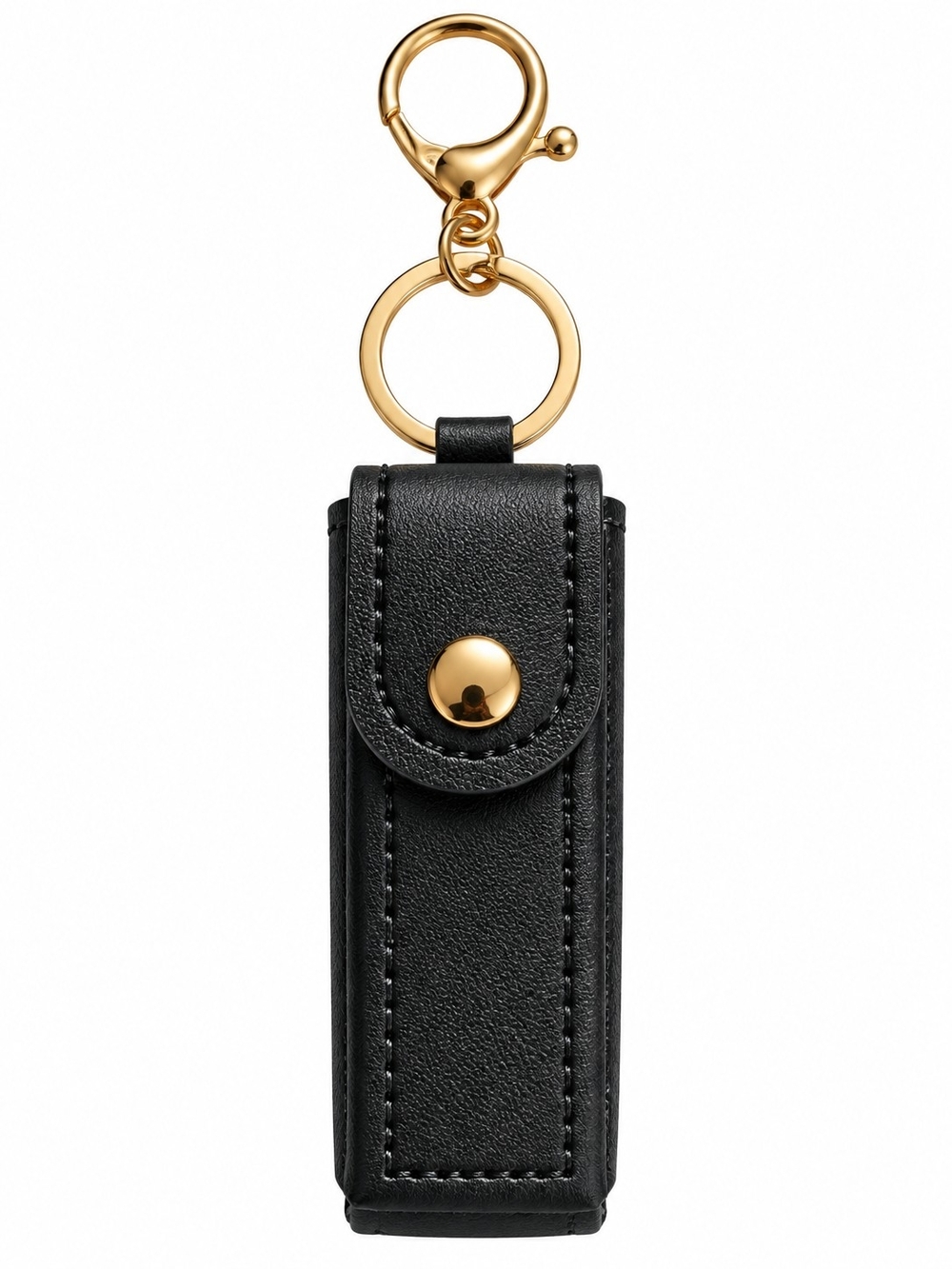 Black Lipstick Holder Keychain